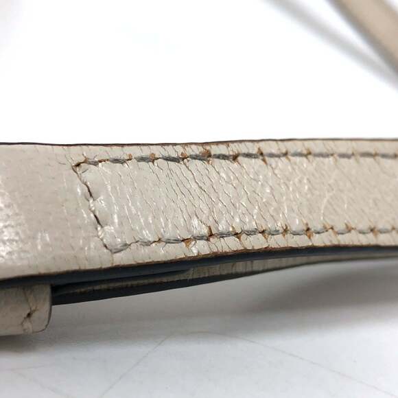 GUCCI Authentic White Leather Sylvie Shoulder Bag - Picture 9 of 16